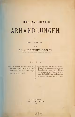 خرید و دانلود نسخه کامل کتاب Die physische Erdkunde im christlichen Mittelalter