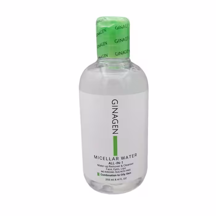 میسلار واتر ژیناژن مخصوص پوست چرب و مختلط حجم 200 میلی لیتر | Ginagen Micellar Water For combination and oily Skins 200ml