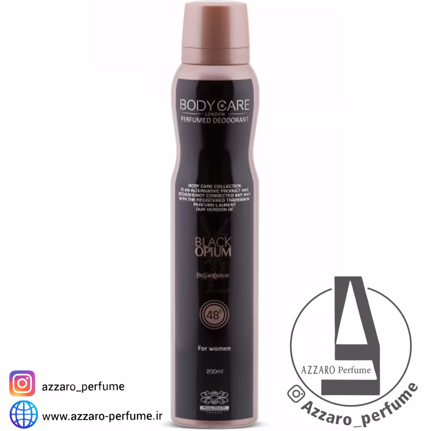 اسپری زنانه بادی کر مدل بلک اوپیوم حجم 200 میل