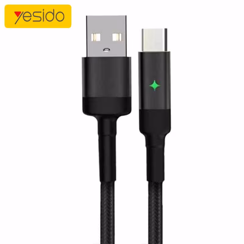 کابل شارژ تایپ سی دارای قطع کن خودکار Yesido CA28 Auto Disconnect Type-C Cable