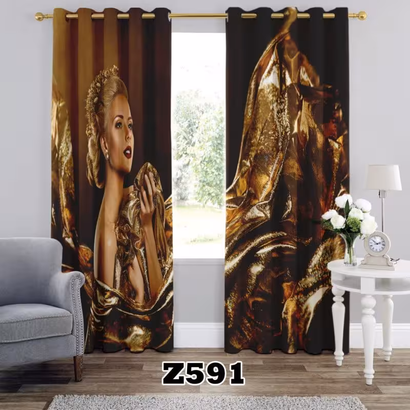 پرده سه بعدی طرح چهره