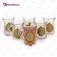 استکان کمر باریک بسته 6 عددی