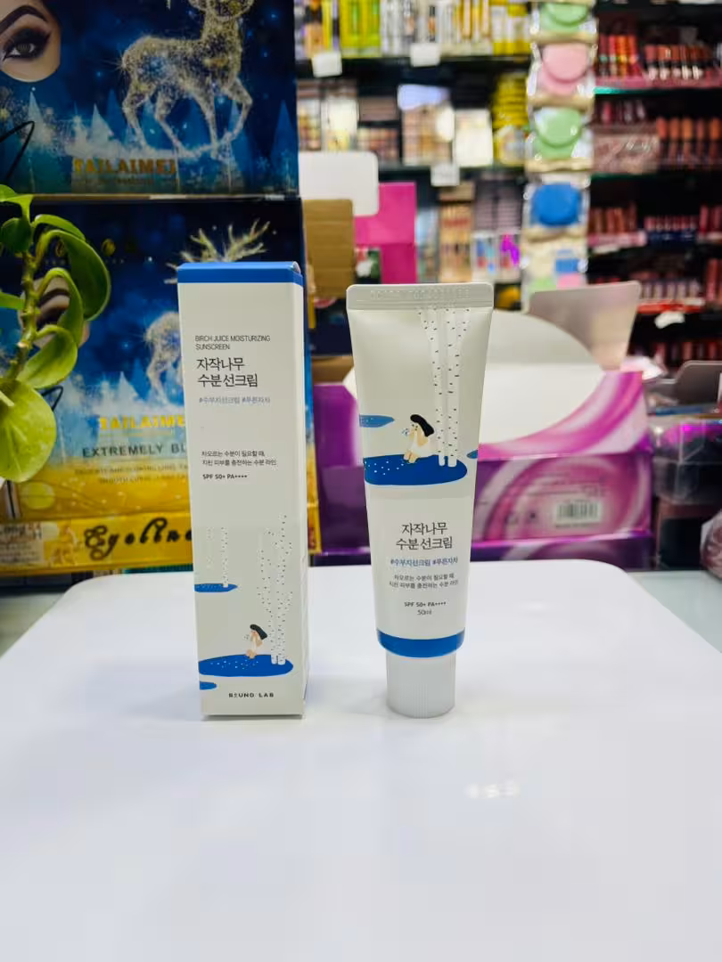 کرم ضد آفتاب مرطوب کننده راندلب Round Lab مدل birch juice اس پی اف 50 حجم 50 میل