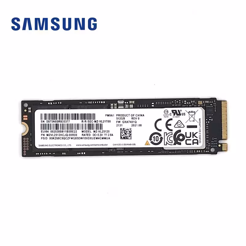 اس اس دی اینترنال سامسونگ M.2 2280 NVMe مدل PM9A1 ظرفیت 512 گیگابایت