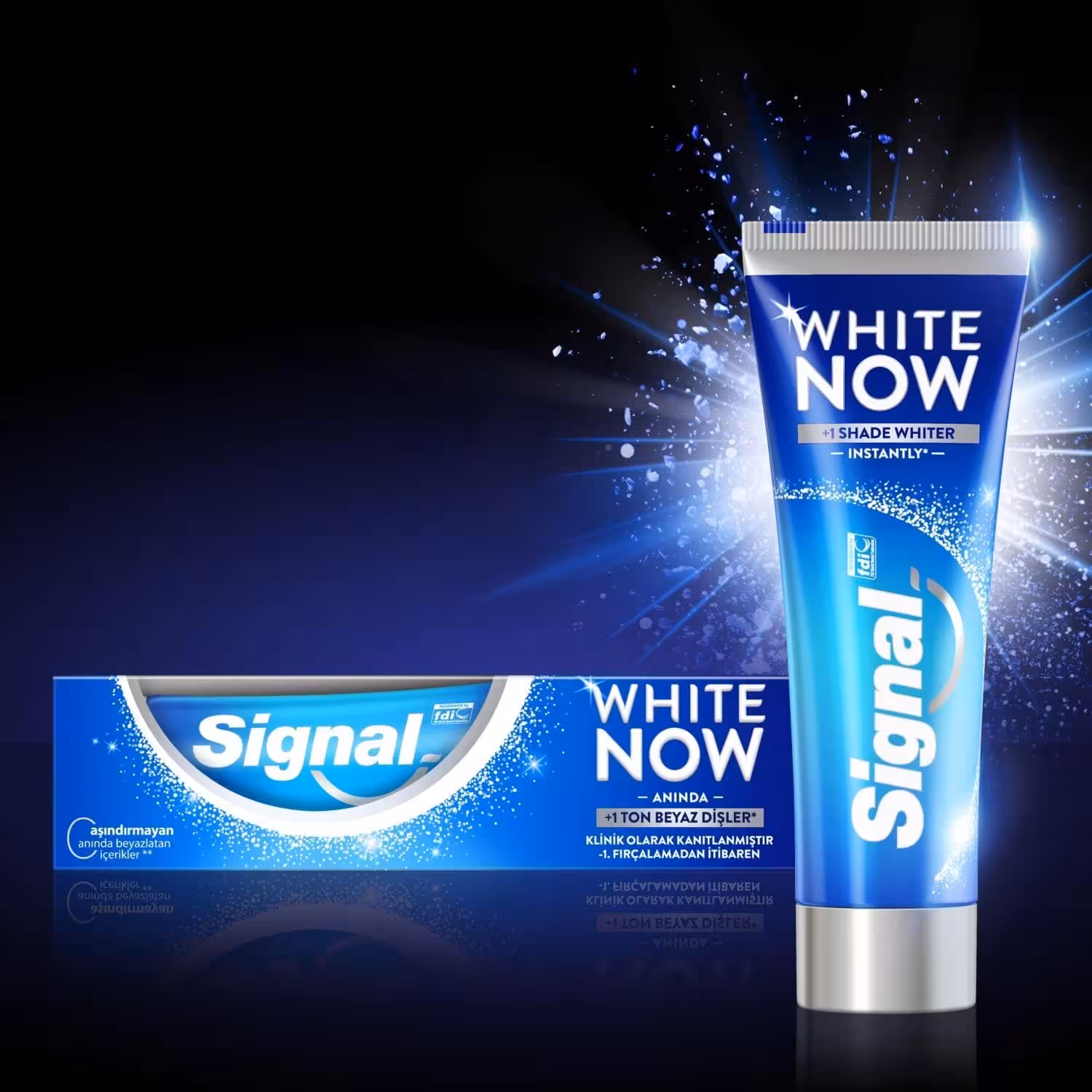 خمیر دندان سفید کننده فوری سیگنال مدل White Now حجم 75 میل