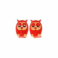 محافظ کابل شارژ مدل animal بسته 2 عددی - owl-قرمز