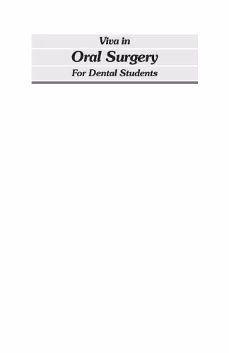 خرید و دانلود نسخه کامل کتاب Viva in Oral Surgery for Dental Students