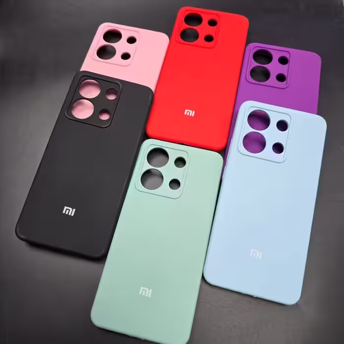 قاب سیلیکونی اورجینال دارای محافظ لنز   REDMI NOTE 14 PRO  شیائومی