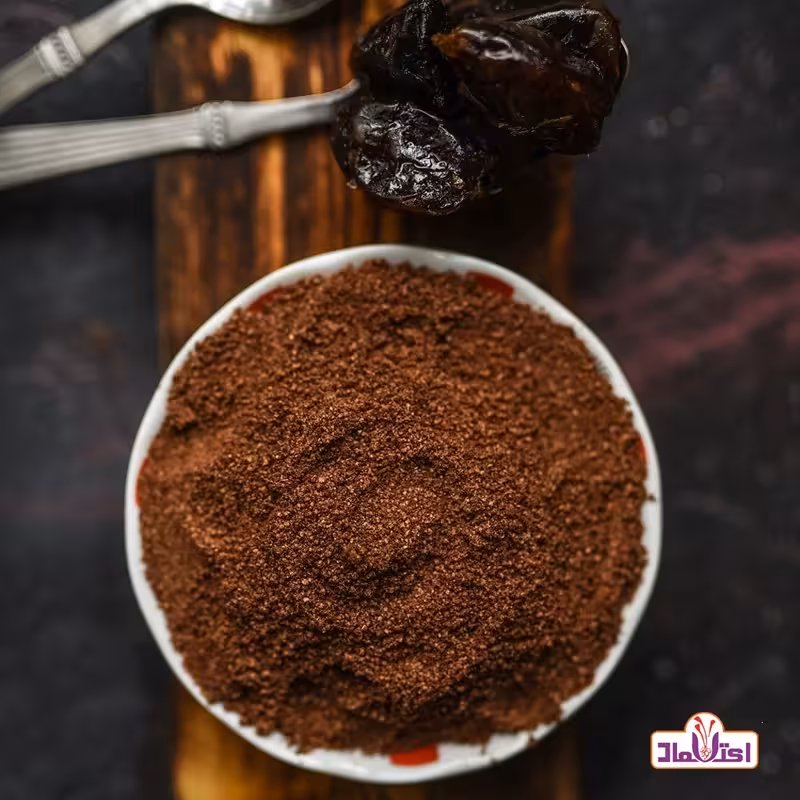 قهوه خرما خالص یک کیلویی اعتماد اصلی(قهوه هسته خرما) | amazonchi