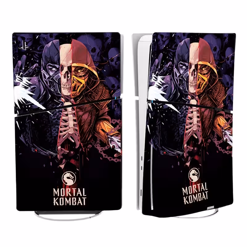 برچسب کنسول PS5 SLIM (GO) طرح مورتال کمبت 5 Mortal Kombat