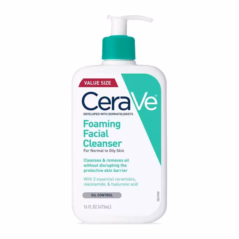 شوینده صورت سراوی پوست نرمال تا چرب CeraVe Foaming Cleanser Normal to Oily