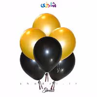 پک مشکی و طلایی کروم 6عددی