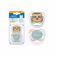پستانک ارتودنسی  6 تا 18 ماه  دکتر براون Dr Brown’s طرح جوجه تیغی بسته دو عددی