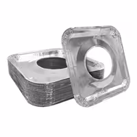 فویل دور شعله گاز مربعی بسته 10 عددی | amazonchi