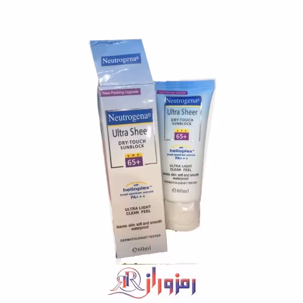 ضد آفتاب بی رنگ نتروژینا مدل ultra sheer  حجم 60 میل