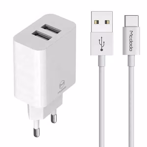 شارژر دیواری مک دودو مدل CH-6721 به همراه کابل تبدیل USB-C