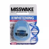نخ دندان وایتنینگ میسویک 50 متر | Misswake Whitening Sensitive Super Floss