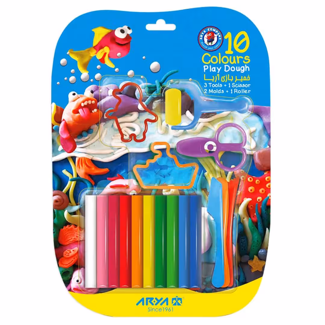 خمیر بازی 10 رنگ وکیومی با ابزار کد 1023