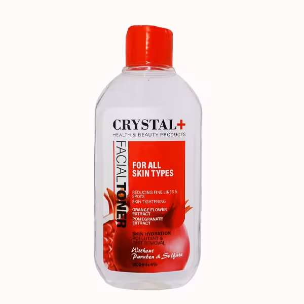 تونر صورت کریستال پلاس مناسب انواع پوست  _ حجم 200ml