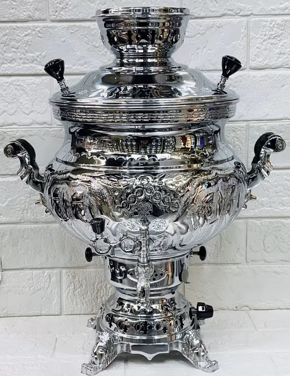 سماور 10 لیتر برند ماندگار مدل مهدیس قلم