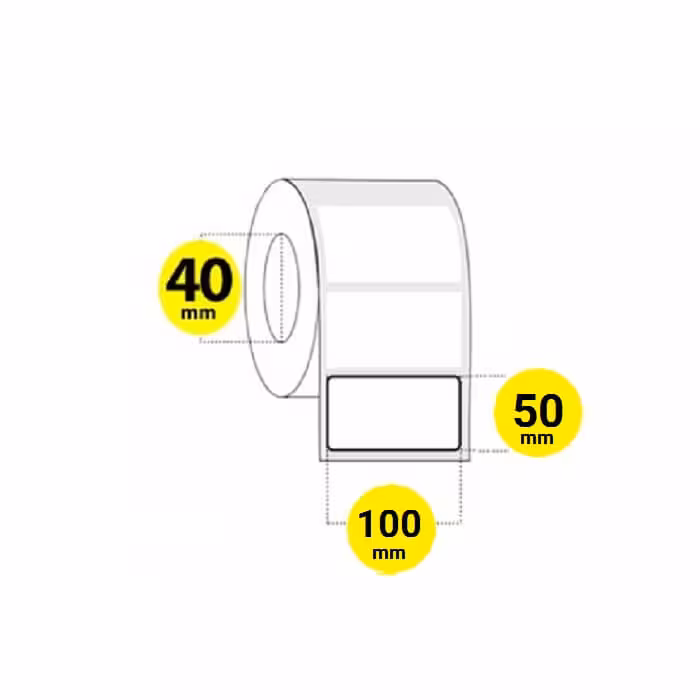 لیبل برچسب کاغذی 50×100