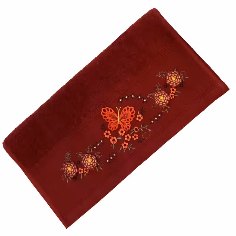 حوله دستی بهباف آذر مدل پروانه سایز 40x75 سانتی متر | کالا مکس