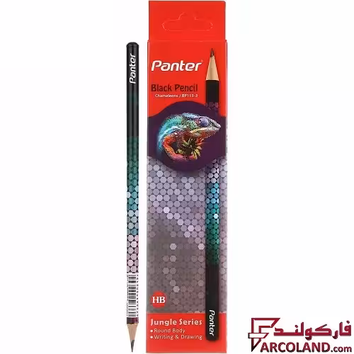مداد پنتر مدل BP113 طرح Chameleons سری Jungle بسته 12 عددی