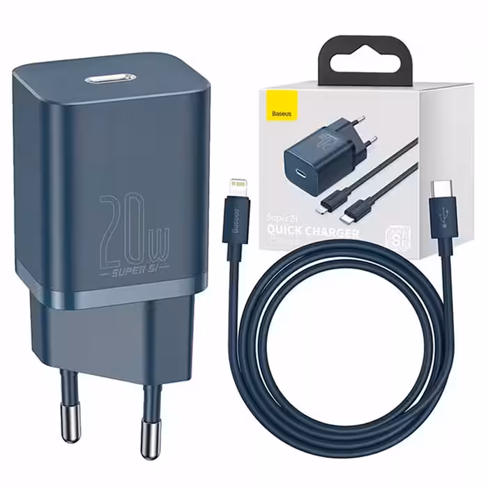 شارژر دیواری فست شارژ بیسوس 20 وات مدل TZCCSUP-B03