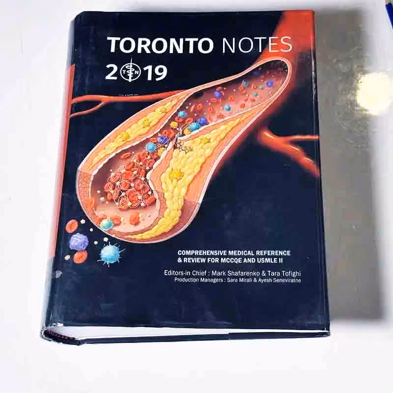 کتاب تورنتو نوتس زبان اصلی | TORONTO NOTES
