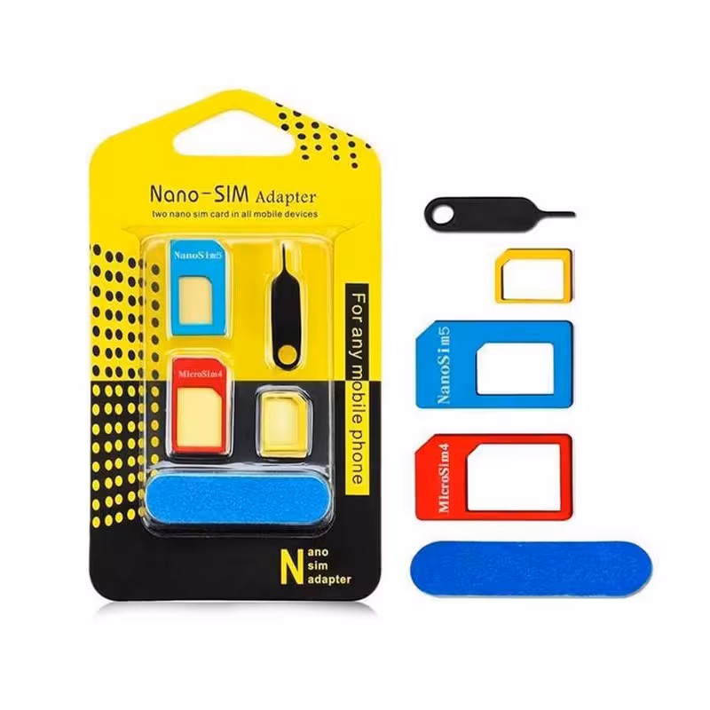 خشاب سیم کارت فلزی NANO-SIM Adapter For Any Mobile Phone