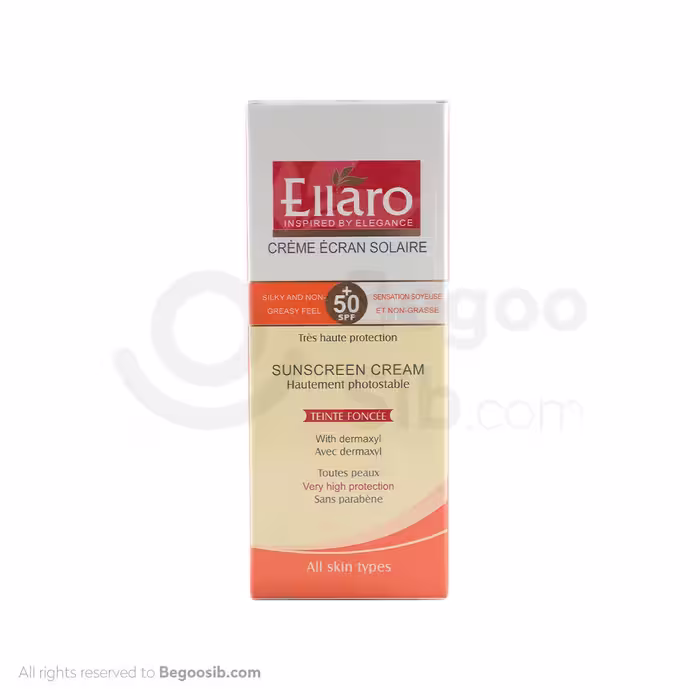 کرم ضد آفتاب الارو SPF50 مناسب انواع پوست بژ طبیعی 50 میلی‎ لیتری