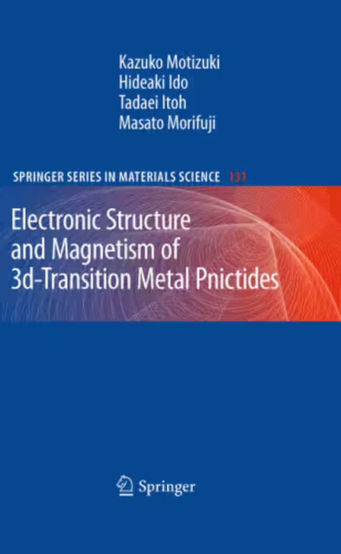 خرید و دانلود نسخه کامل کتاب Electronic Structure and Magnetism of 3d-Transition Metal Pnictides