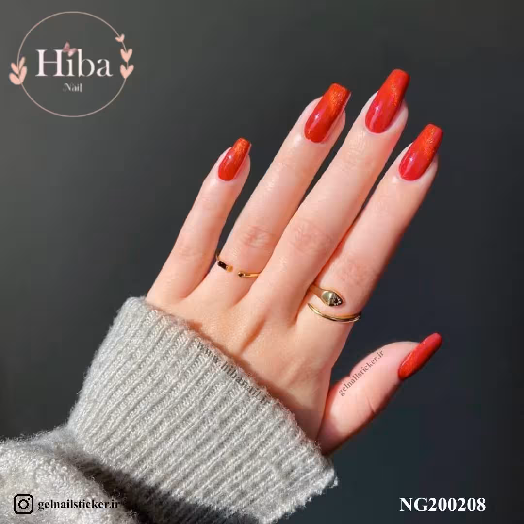 استیکر ژله ای کاشت ناخن (نیل رپ)_کد NG200208