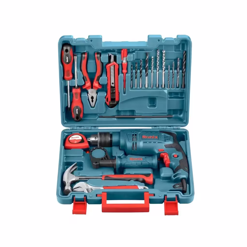 دریل چکشی رونیکس مدل RS0001 مجموعه 22 عددی