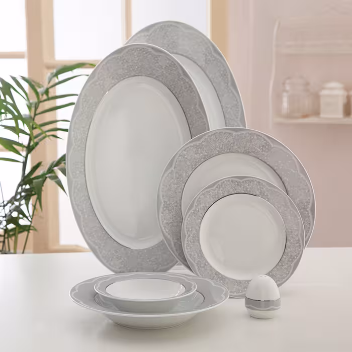 سرویس چینی 28 پارچه 6 نفره ایزابل پلاتینی