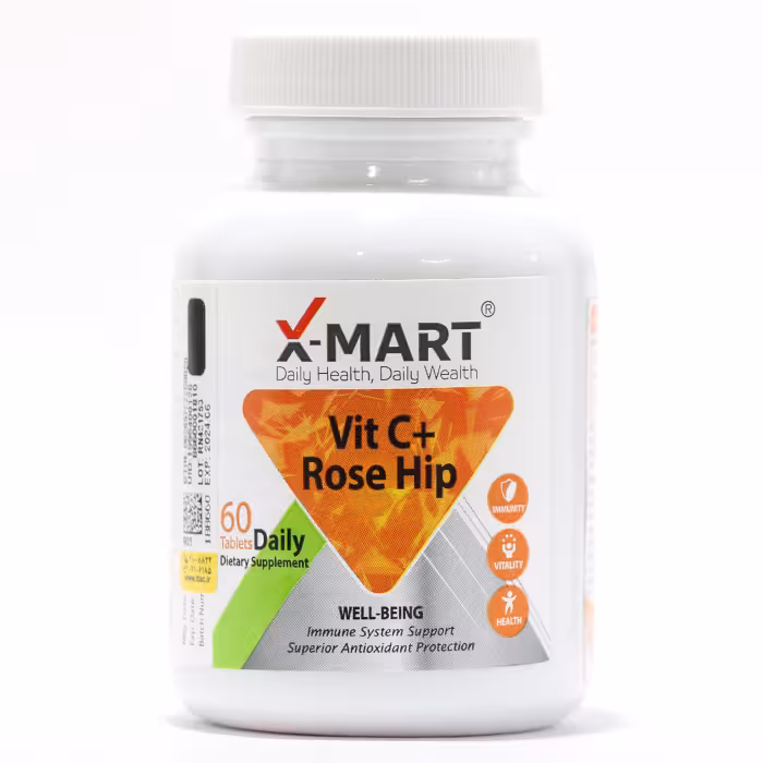 قرص ویتامین C رز هیپ ایکس مارت 60 عدد