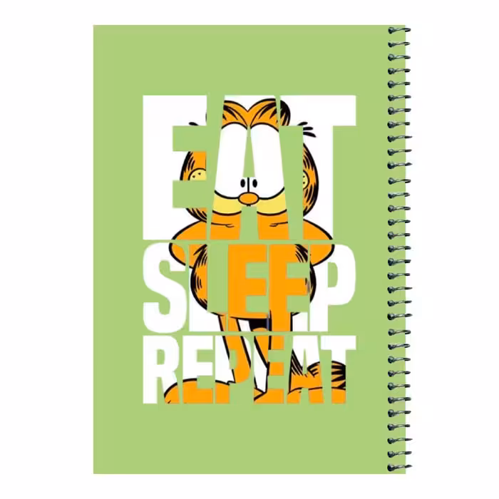 دفتر مشق 80 برگ اس جی مدل برنامه گارفیلد