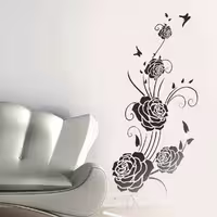 شابلون دیواری گل کد 659