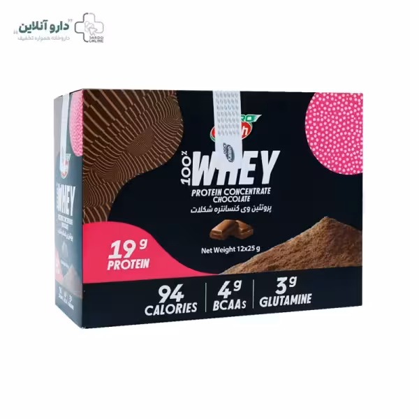 ساشه پروتئین وی شکلات 25 * 12 کاله