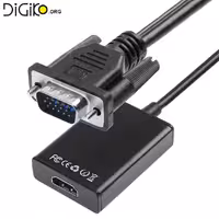 تبدیل VGA به HDMI کابلدار با ورودی صدا