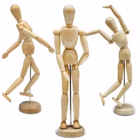 آدمک چوبي 20 سانتی متر