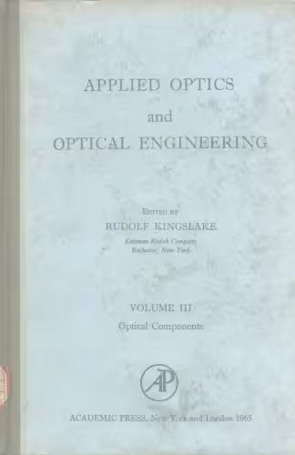 خرید و دانلود نسخه کامل کتاب Applied optics and optical engineering,Vol.III