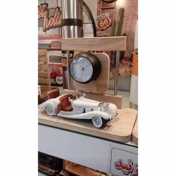 ماکت دکوری مدل ماشین کلاسیک طرح فلزی دست ساز کد 1842