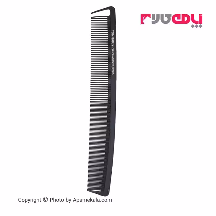 شانه مو دندانه ریز  تونی اند گای مدل CarbonAntistatic 06925 رنگ مشکی |  Toni & Guy