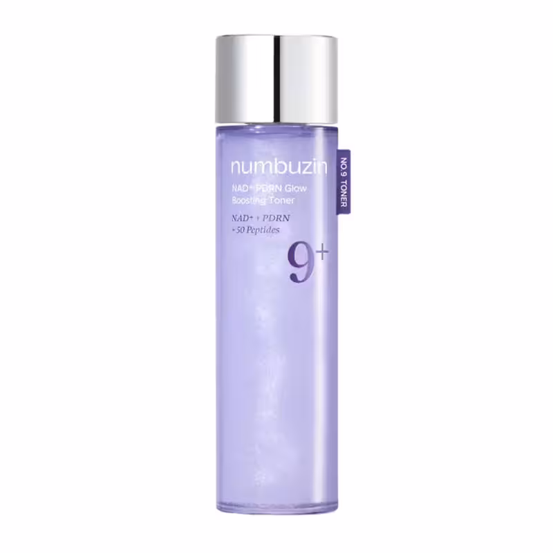 تونر پپتاید PDRN و NAD شماره No.9 درخشان تقویت کننده و ضد چروک نامبوزین Numbuzin مدل Glow Boosting Toner حجم 150ml