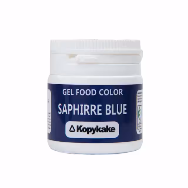 رنگ ژله ای آبی یاقوتی کپی کیک