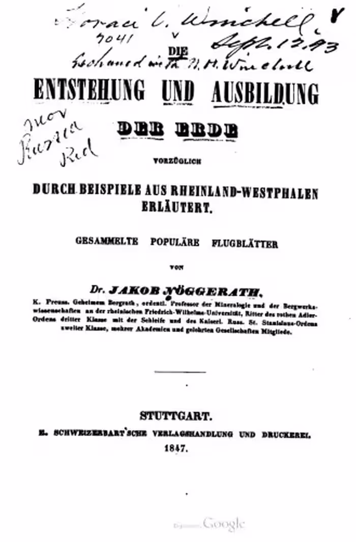خرید و دانلود نسخه کامل کتاب Die Entstehung und Ausbildung der Erde vorzüglich durch Beispiele aus Nordrhein-Westphalen [Westfalen] erläutert
