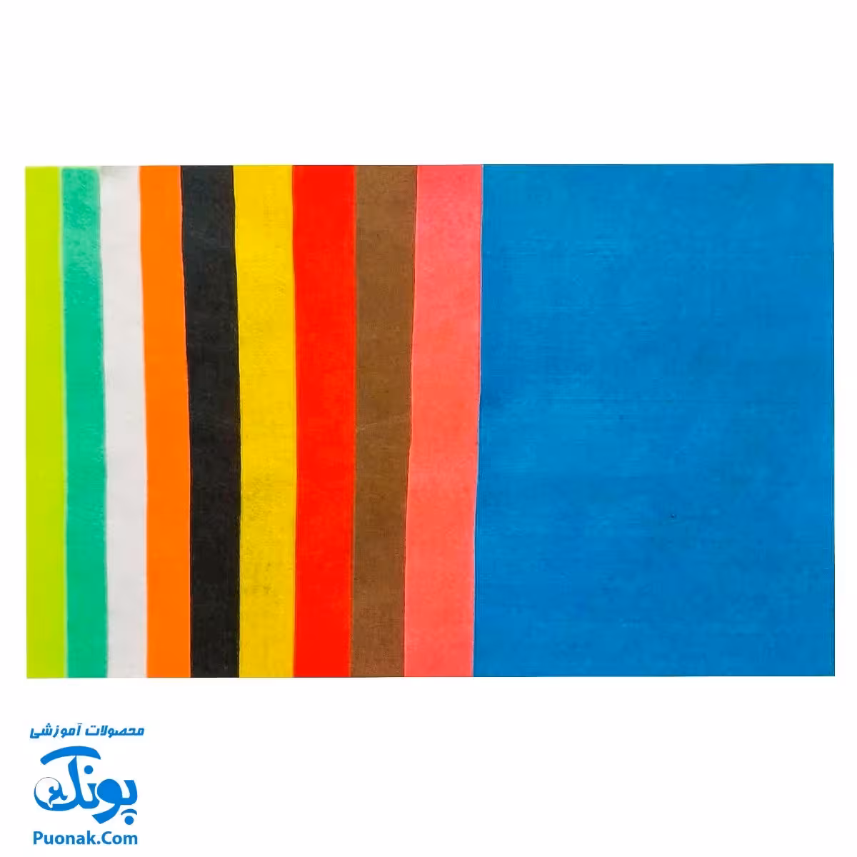 نمد 10 رنگ A4 سایز  30*20 بسته 10 عددی