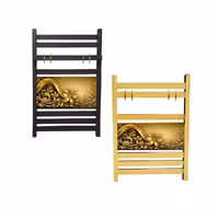 حوله خشک کن هاتیپس مدل عکس دار آویز دار طرح گل طلایی 50*80