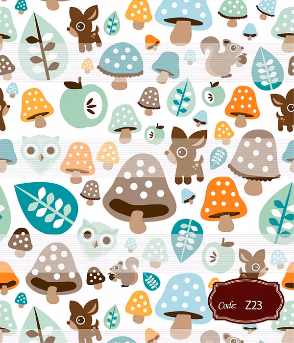 پرده زبرا کودک جنگل کارتونی کد Z23